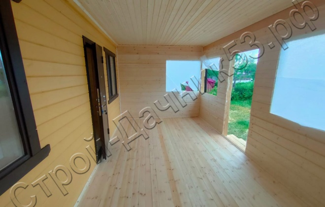 4 Каркасно-щитовой дом 78 М², Московская область, Серпуховский район, деревня Калугино. (12)